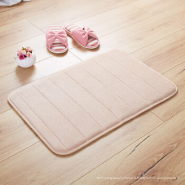 Tapis en mousse à mémoire de forme en microfibre antidérapante